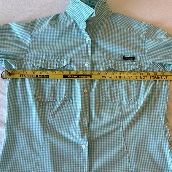Columbia PFG Aqua Gingham Shirt - Picture 6 of 9